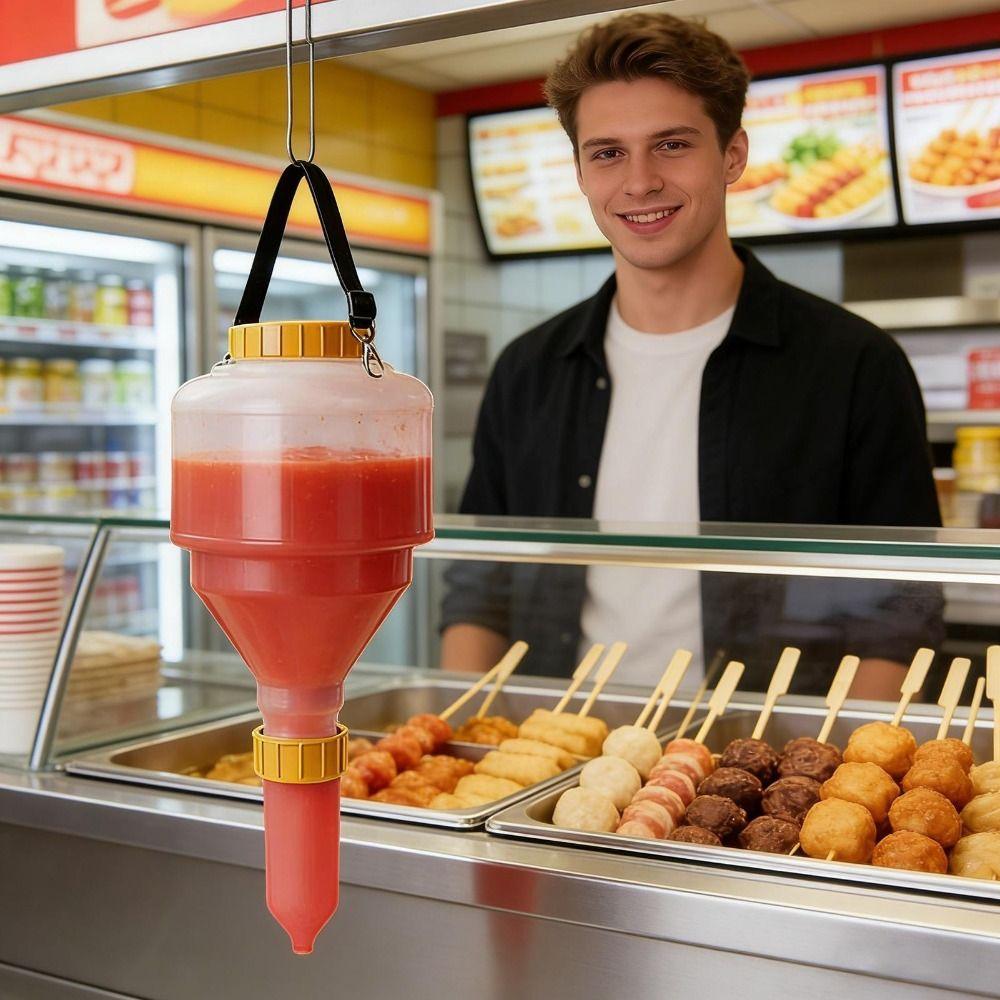 Dávkovač omáčky s velkou kapacitou 3,5 litru Nádoba na dochucovadla Nový dávkovač hořčice Food Truck