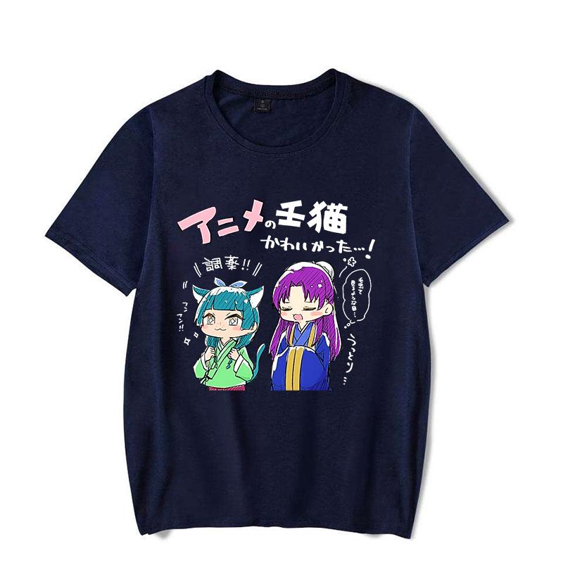 New The Apothecary Diaries Print Short Sleeve Casual T-shirt Summer Fashion Anime Harajuku Short Sleeve Women's Men's Top
