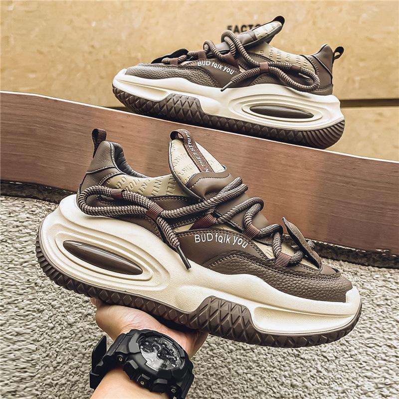 Men's shoes fashionable versatile non-slip and wear-resistant Forrest Gump shoes men's breathable retro mountaineering versatile casual dad shoes t
