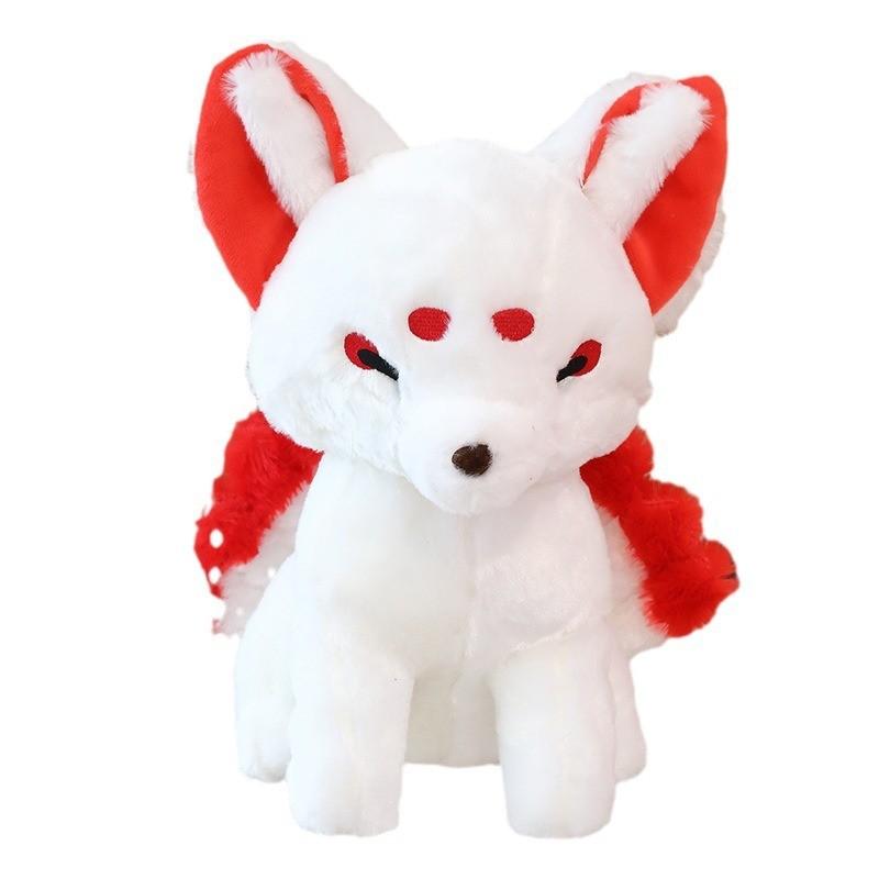 Sitting Plush Fox Toy Stuffed Animal Doll Cartoon Decoration Kids 38cm Gift
