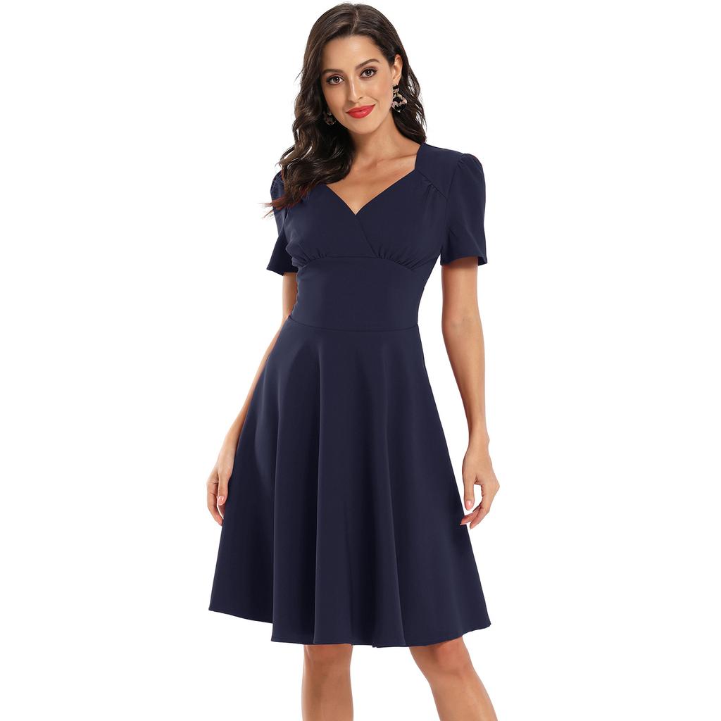 Vintage Chic 50s Swing Dress Wrap Top 