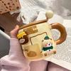 Creative Magnetic Bear Mug Cute Ceramic Mug with Lid Spoon Korean Coffee Cup Large Capacity Drinking Cup