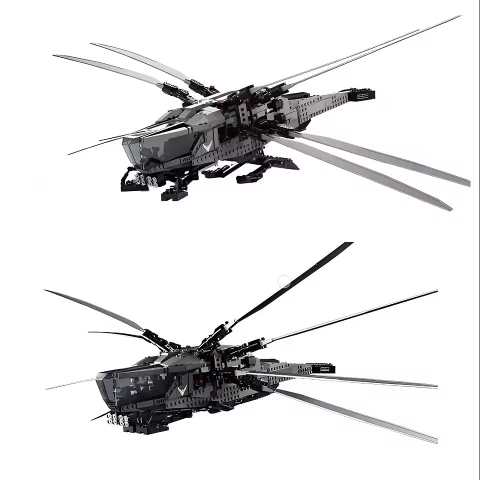 

zmart MOC 1369PCS Dune Atreides Royal Inventor Ornithopter Helicopter Building Blocks, Construction Bricks Set, Toy for Kids, Party, GIF Blocks,