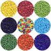 40g/lot 4mm Glass Rice Beads Solid Color Round Loose DIY Seed Bead for Bracelets Earrings Jewelry Making Beaded Accessories