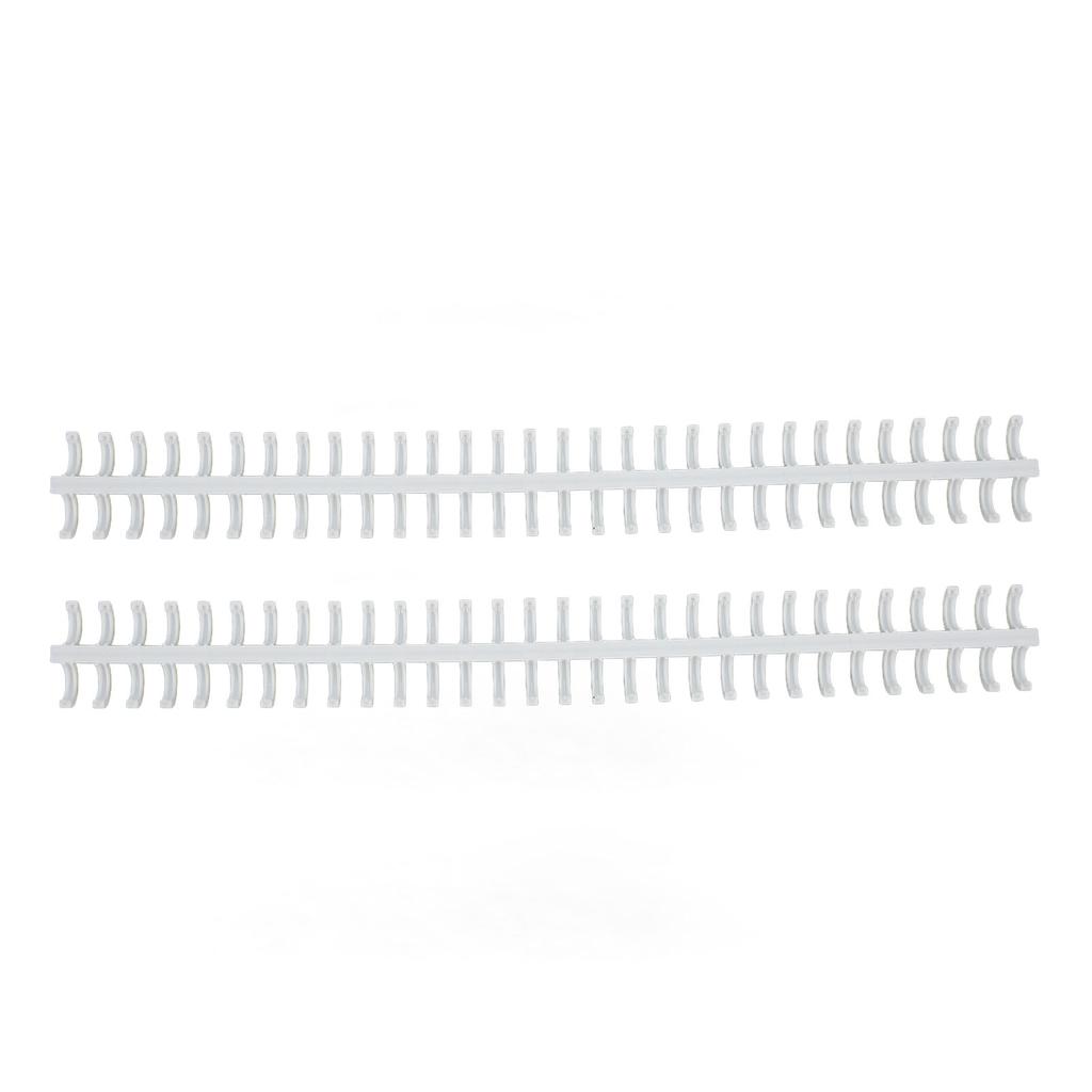 10 Pcs Loose Leaf Binding Spine 30 Hole Cuttable Wear Resistant PP Plastic 10mm Binding Comb for Student