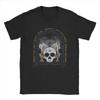 Vintage Russian Orthodox Saying Inscriptions Skull T-Shirts Men O Neck Cotton T Shirt Death To World Tee Plus Size Clothing