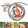 Wiederaufladbare tragbare Campingdusche mit einstellbarem Wasserdurchfluss und kompaktem Design