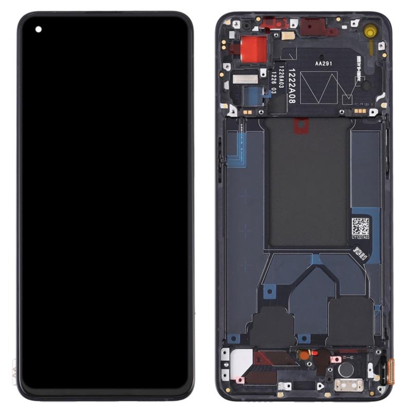 For Oppo Reno7 Pro 5G CPH2293 OEM Grade S AMOLED Screen and Digitizer Assembly+Frame Part (without Logo)