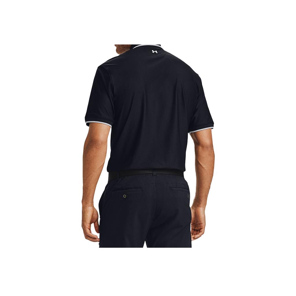 Under Armour Playoff Pique Golf Polo Men Tops Black 1345459-002