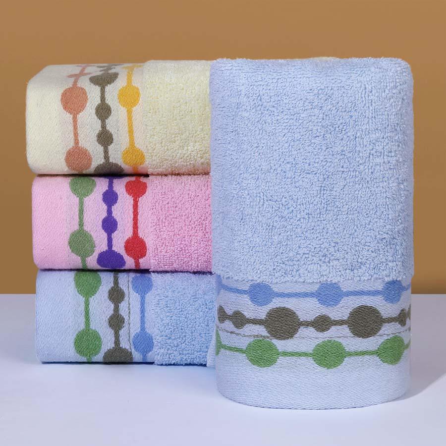 1 PC Cotton Towel Soft Absorbent Thickened Household Polyester Cotton Face Towel Cotton Towel Comfortable Textile Towels for The Home