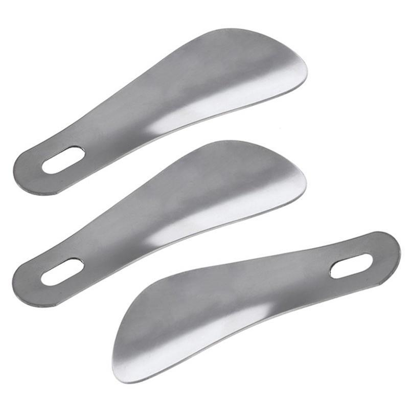 Nová 10cm 4" Profesionální Kovová Obouvací Lžíce z Nerezové Oceli Dlouhá Lžíce na Obouvání