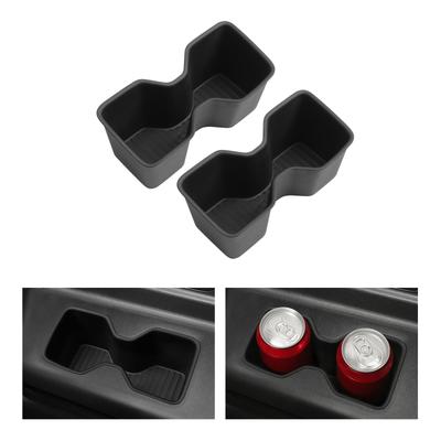 For Hyundai Santa Fe 6/7 Seats 2025-2026 (3 Row Only) Door Side Cup Holder Insert Cup Box Shock-Absorbing Storage TPE Tidying