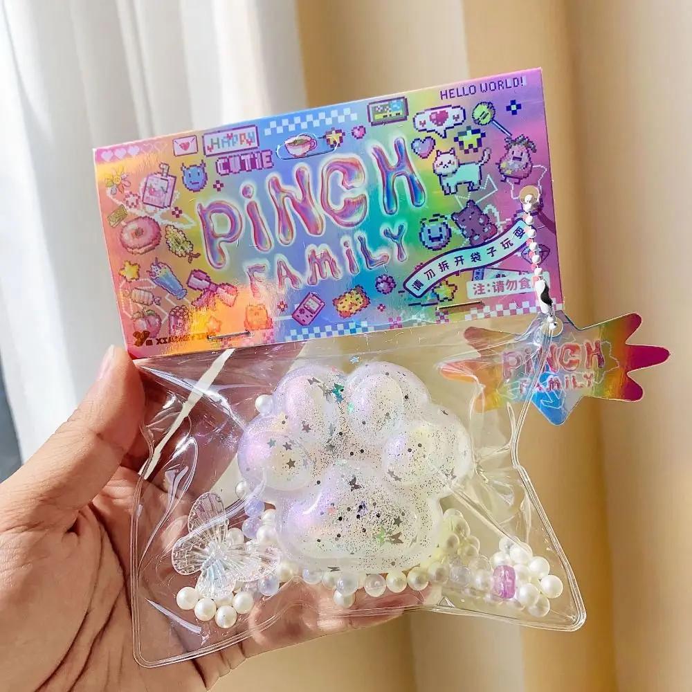 Mochi Taba Squishy Plush Cat Paw Fidget Toy Antistress Stress Relief Toy For Adult Kids TPR Slow Rebound Sensory Toy Unique Gift