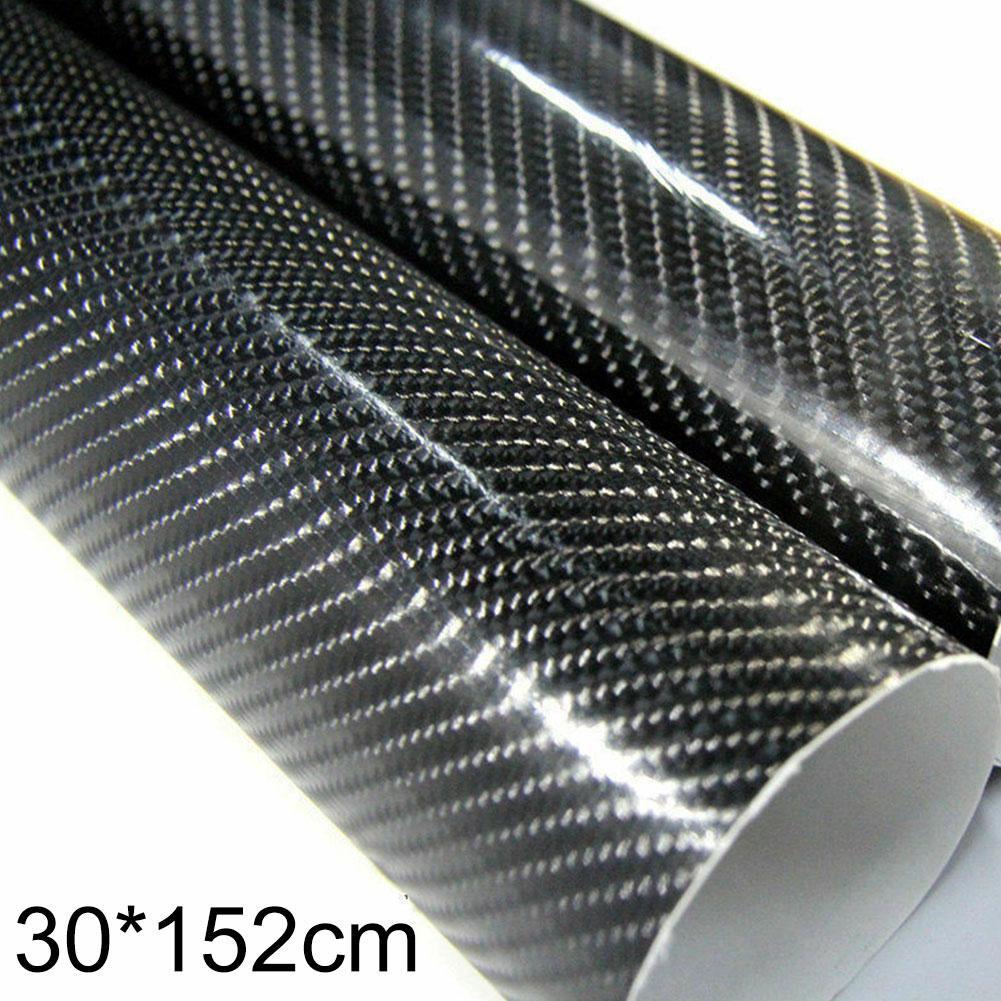 7D Carbon Fiber Vinyl Wrap Film Waterproof Car Stickers Console Computer Laptop Skin Auto Motorcycle Accessories 30*152cm