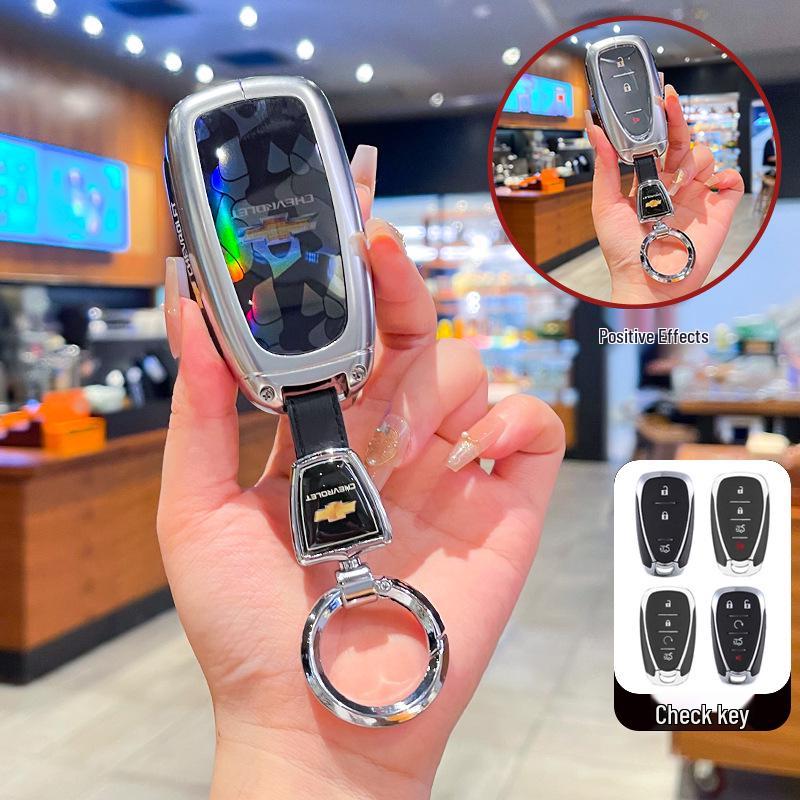 Compatible Key Cover for Chevrolet Malibu XL, Orlando, Cruze, Trax, Trailblazer - Full Coverage Shell