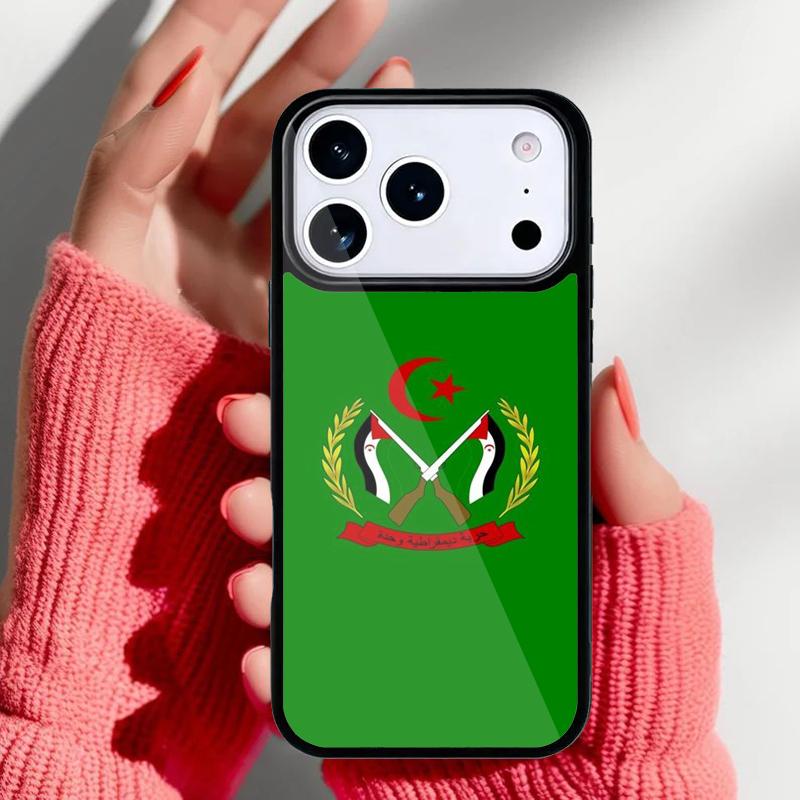 

Western Sahara Flag Phone Case for iPhone 17 Air 16e 15 14 13 Pro Max Back Cover for 12 11 Pro Coque iPhone 13 Pro Max