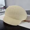 New Solid Color Knitted Cap Cap Women's Summer Outdoor Travel Sunscreen Visor Light Breathable Short Brim Equestrian Hat