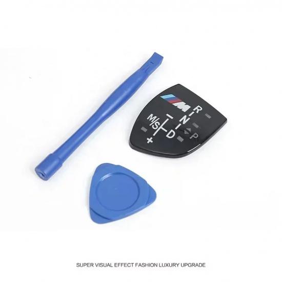 -Car Shift Knob Panel Gear Button Cover Sticker For BMW 1 3 5 7 Series X1 X3 X5 X6 M3 M5 F01 F10 F30 F35 F15 F16 F18 F34 F36 E71