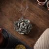 Handmade Ceramic Ge Kiln Peony Thread Incense Stove Incense Insertion Retro Home Interior Creative Sandalwood Agarwood Seat