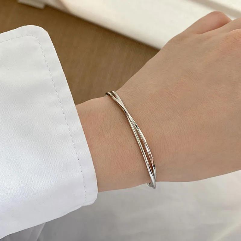 BFCLUB Silver Color LOVE Heart Bracelets For Women New Fashion Vintage Handmade Birthday Party Jewelry Gifts for Bra