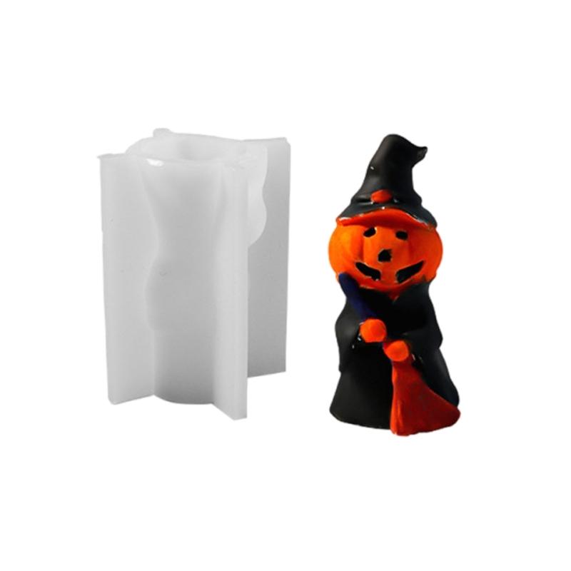 Flexible Silikonform Halloween Kürbisform Kerzenformen Duftende Aromatherapien Herstellungsform Handgefertigte Ornamentform