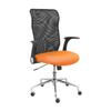 Silla Minaya Respaldo Malla Negro Asiento Bali Naranja