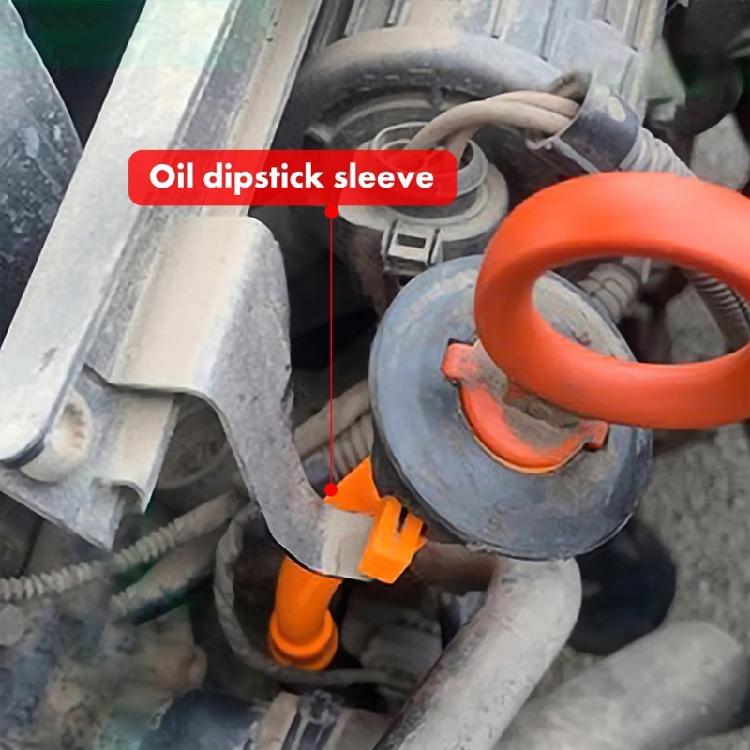 Oil Level Sensor Sleeve 06A103663B Oil Dipstick Boot ABS Construction Engine Dipstick Guide Funnel Sleeve