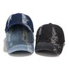 Men's Spring/Summer Ripped Denim Baseball Cap - European & American Fashion Duckbill Sun Hat