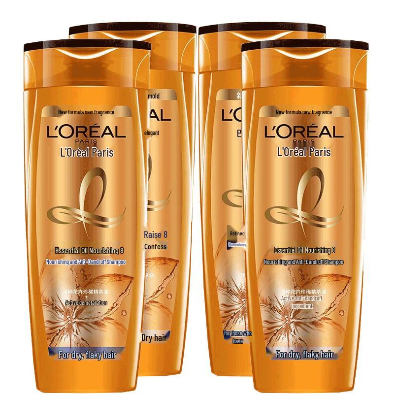 L'Oreal Essential Oil Anti-Dandruff Shampoo (4x400ml)