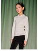 2025 New Chinese Style Girls' White Sweater - Thick Knit Base Layer for Autumn/Winter