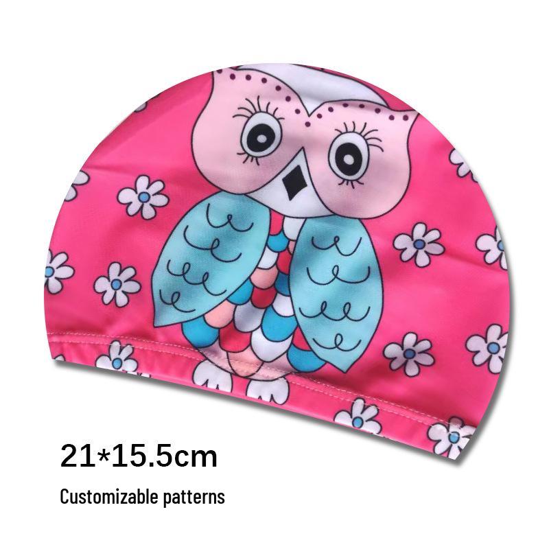 Söta tecknade badmössor för barn med öronproppar - Lös passform för pojkar och flickor