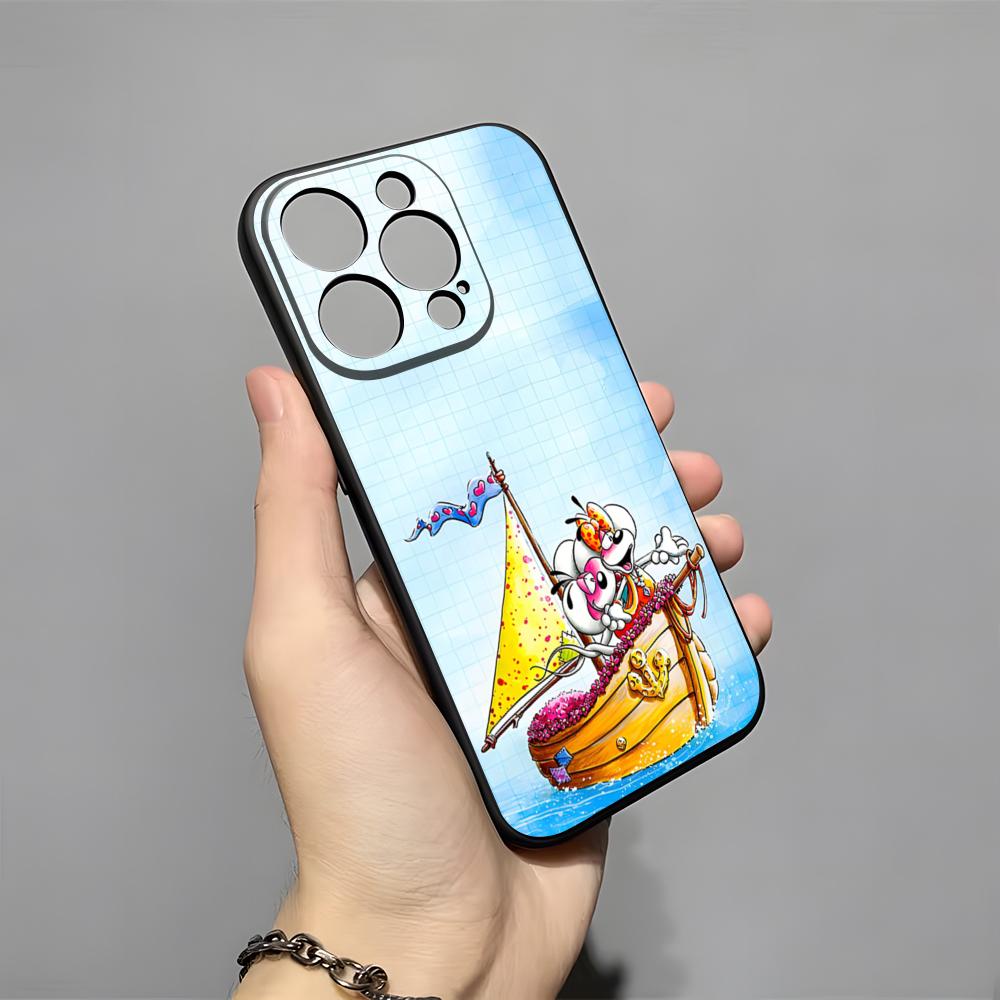 Cartoon D-Diddl Phone Case For IPhone 17 Pro Max 16 15 14 Pro Max 13 11 X Xs Xr 8 7Plus Silicone Cover