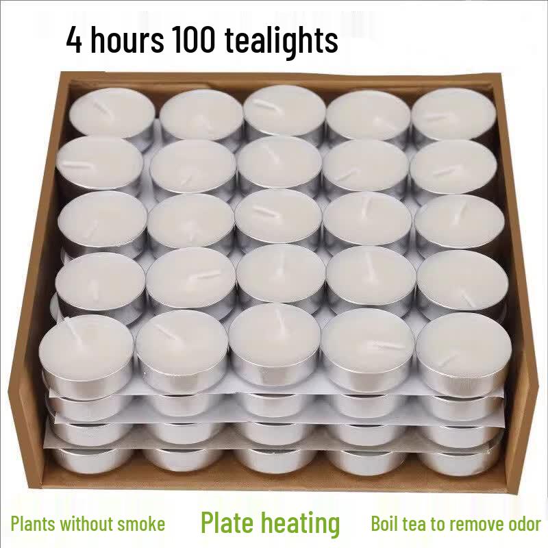 Plant-Based Scented Smokeless Tea Light Candle