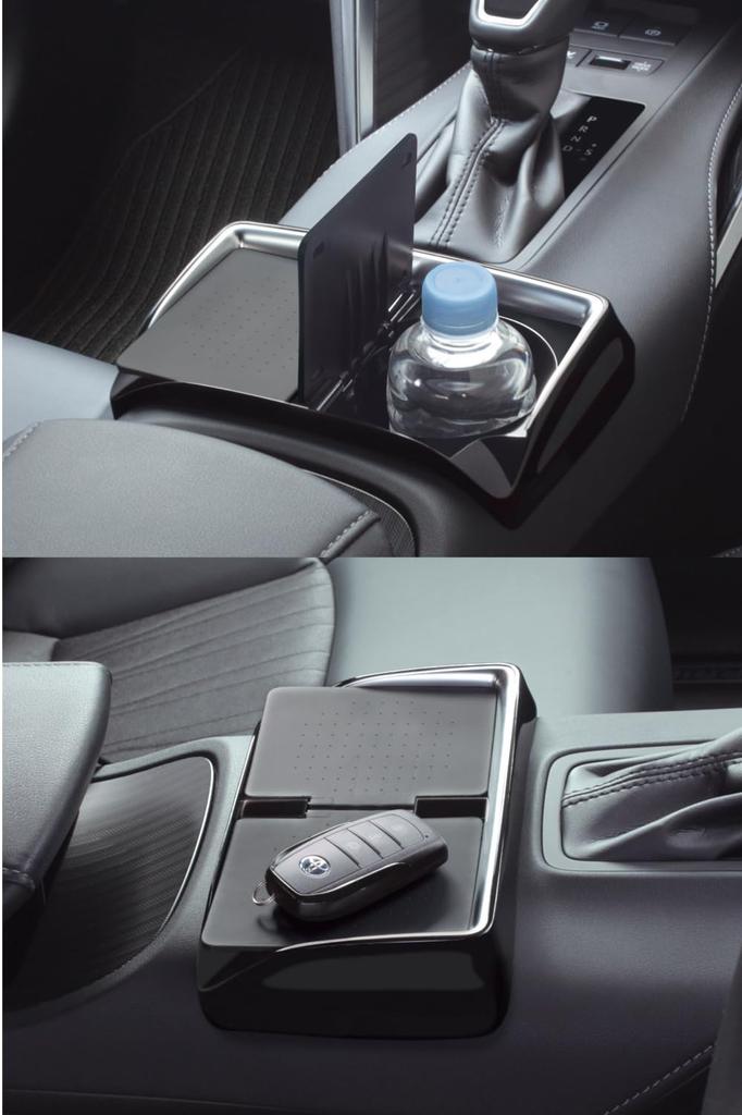Tsuchiya Yac Console Tray with ETC Cover Set for 80 Series Toyota Harrier Vehicle-Specific Built-in (SY-HR15/SY-HR16)