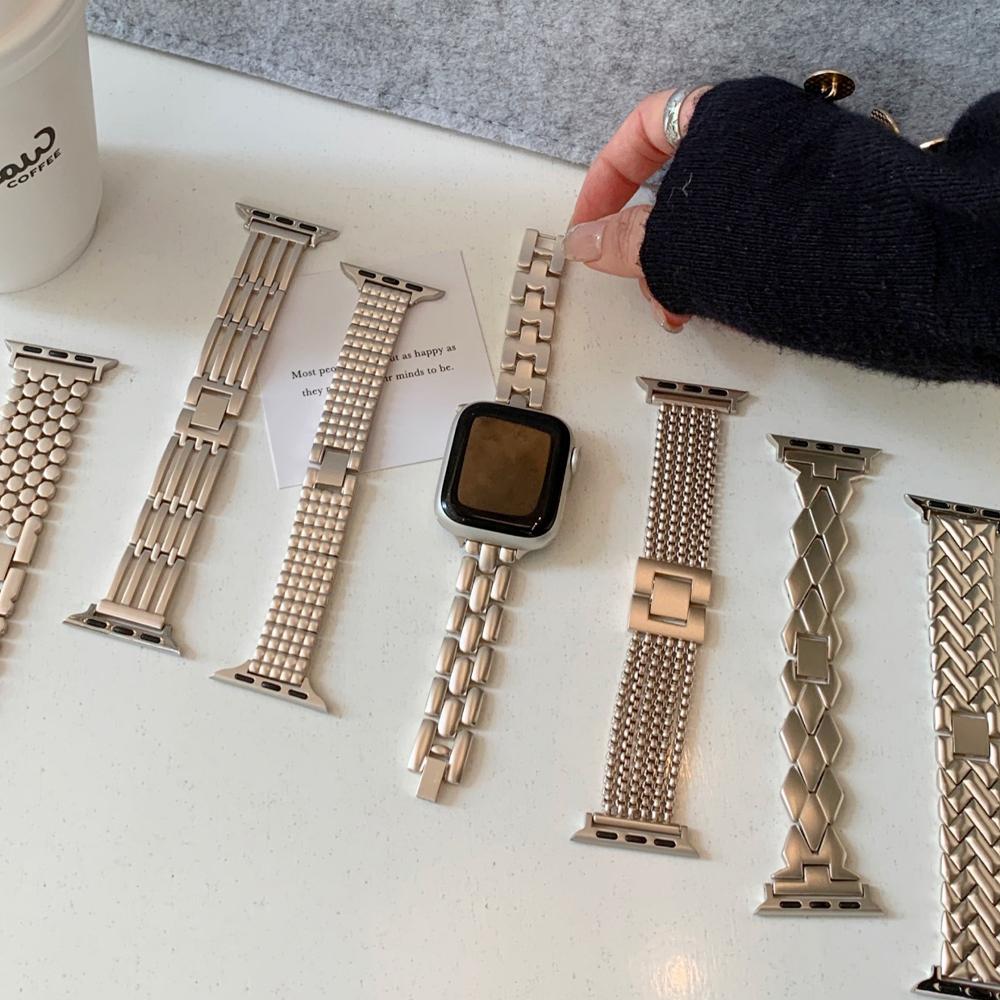 Luxury Stainless Steel Starlight Bracelet For Apple Watch Ultra 3 49mm Band for iWatch 11 10 9 8 7 6 se 46mm 41 45mm 40 38 42 44