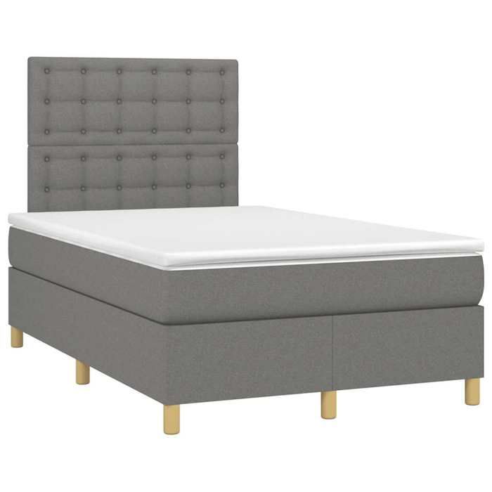 VidaXL Sommier à Lattes de Lit avec Matelas, Lit Rembourré, Lit Double, Lit Adulte de Chambre à Coucher Intérieur, Moderne, 3269959