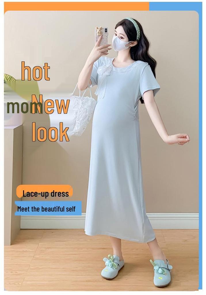 Maternity Dress 2026: Trendy Lace-up Style for Pre- and Post-Pregnancy