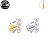 Elegant G23 Titanium Lip and Cartilage Piercing Studs