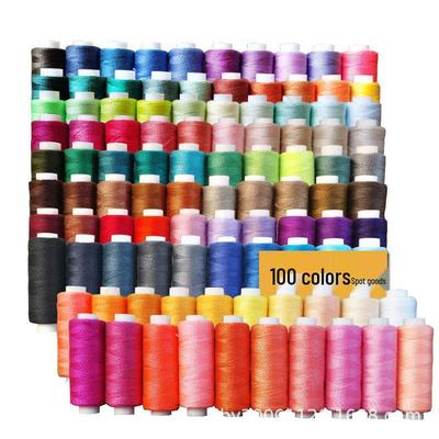 100-Farben Polyester Nähgarn Set für Hand- und Maschinenstickerei