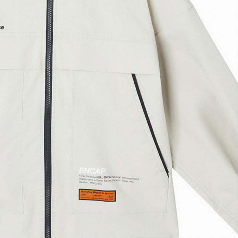 New Balance Jackets Women's White Hooded Moderate Other NAA34012-BEI