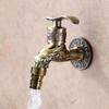 Elegant Golden Dragon Wall-Mounted Faucet with Single Cold Water Valve - Rustic Vintage Style, Stainless Steel and Zinc Alloy