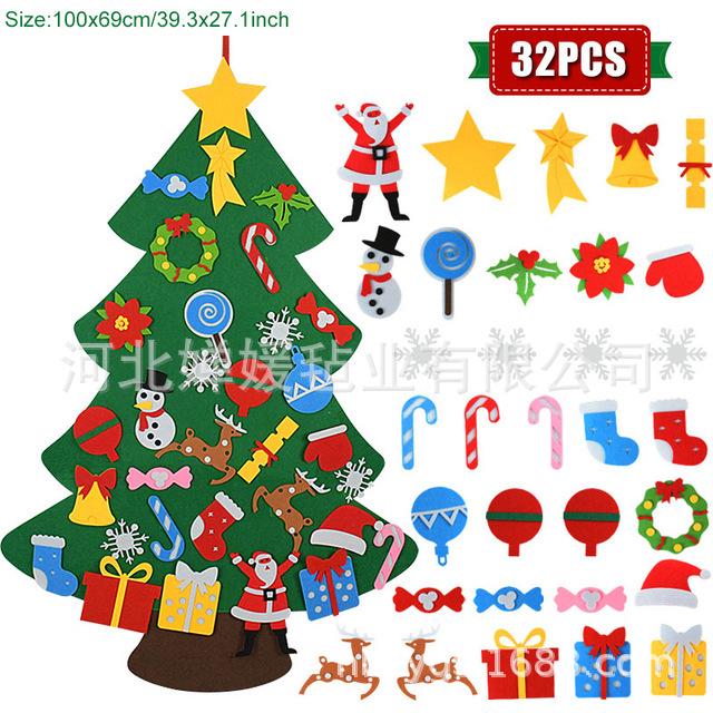 3D DIY Felt Christmas Tree Decoration Pendant
