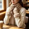 Теплые зимние женские перчатки из искусственного меха, плюшевые, для вождения, повседневные, с закрытыми пальцами, для ежедневного использования