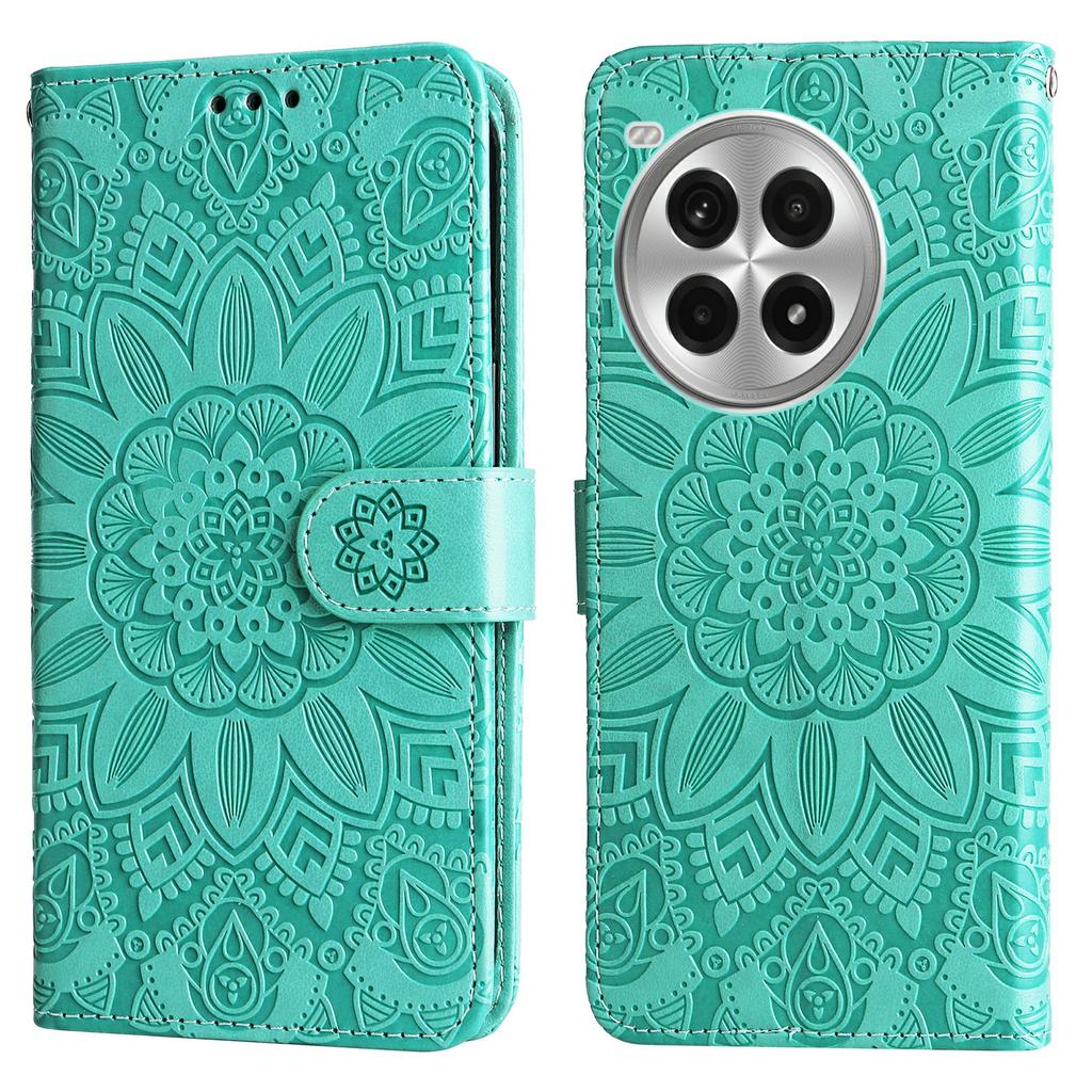 For OnePlus Ace 3 Pro 5G Case PU Leather Flip Phone Cover Sunflower Pattern