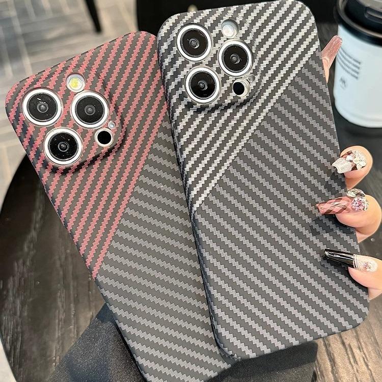 Carbon Fiber Kevlar Suitable for IPhone 16 Promax Phone Case Lens All Inclusive Apple 15 Ultra Thin Protective Case