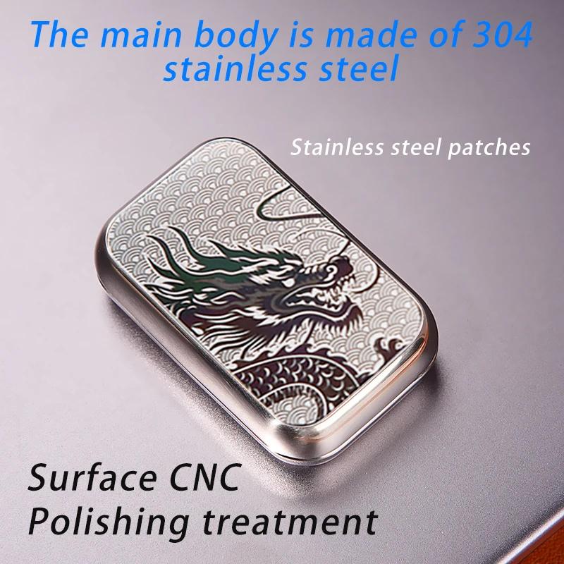 Dragon Fidget Slider 304 Stainless Steel Magnetic Push Pull Stress Relief Toy for Adults Kids Smooth EDC Desk Toy  Anti-Anxiety