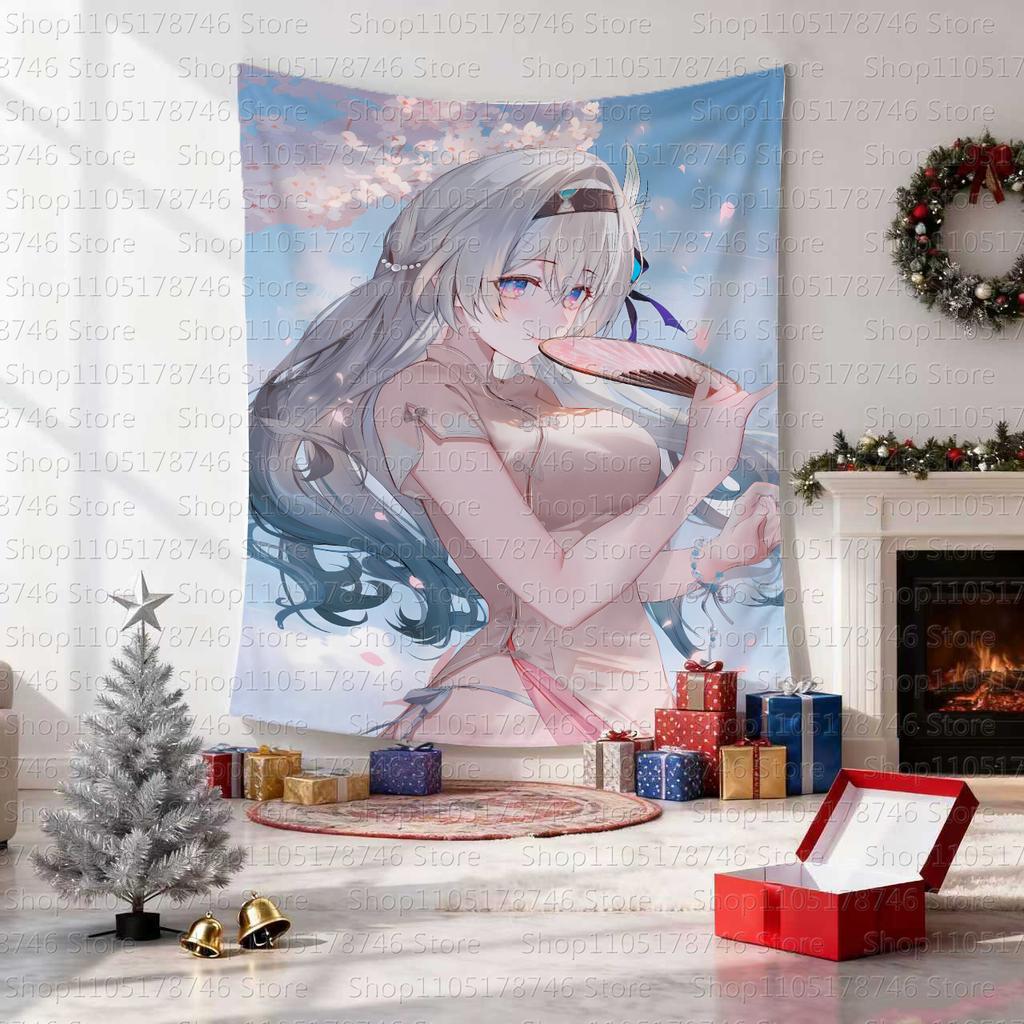 Anime Honkai Star Rail Firefly Tapestry Kawaii Decorate Wall Tapestry Cute Gift Flags hanging pictures
