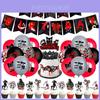 Siren Head Gatto dei Cartoni Animati Tema Horror Palloncino Banner per Festa di Compleanno Cake Topper Set