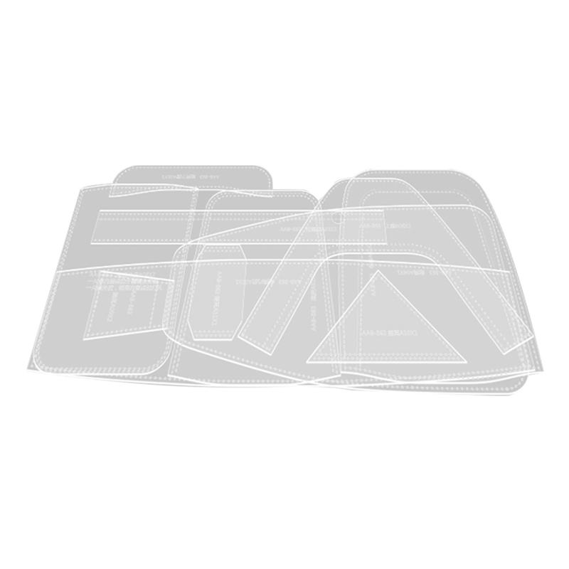 

M-Modern-Sling Bag Acrylic Template,Leather Pattern Acrylic Leather Templates For Capacity Crossbody Backpack