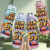 1PC Six Seven Retro Comic Number Art 750ml Color Plastic Sports Water Bottle Leakproof Flip Straw Lid Suitable for Sports Office Home Use